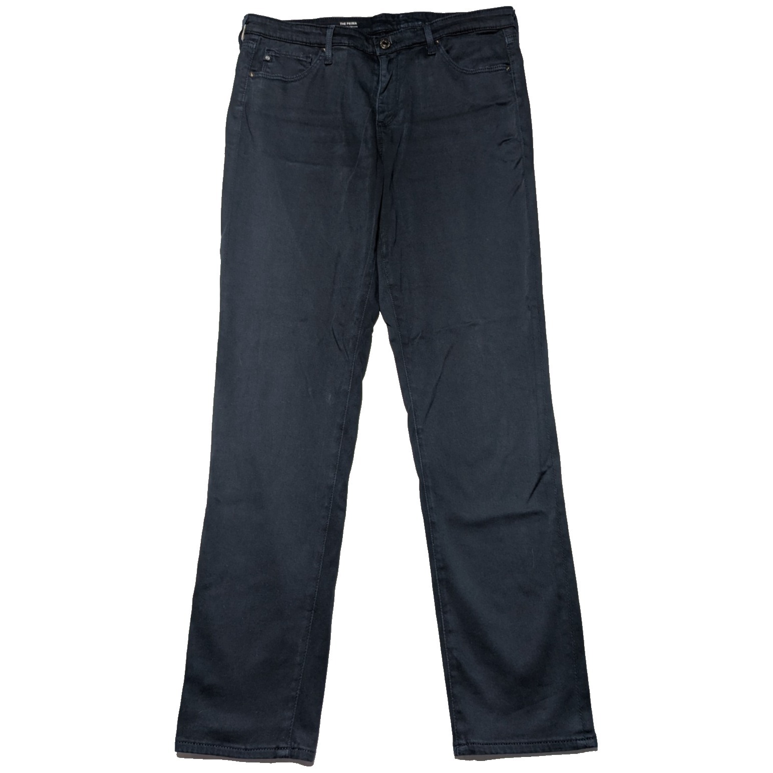 Ag Adriano Goldschmied The Prima Cigarette Jeans Navy Blue-Women 31r Made In Usa